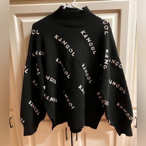 H&M Sweaters - KANGOL Medium Logo Sweater Black White